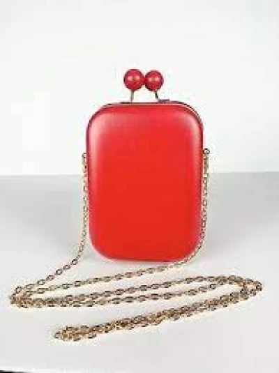 elazibeth Arden Red side Crossbody Bag with Chain